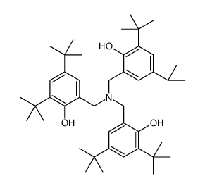 2-[[bis[(3,5-ditert-butyl-2-hydroxyphenyl)methyl]amino]methyl]-4,6-ditert-butylphenol Structure