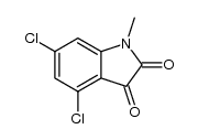 1-methyl-4,6-dichloroisatin结构式