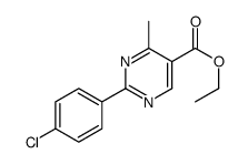 Ethyl 2-(4-chlorophenyl)-4-methyl-5-pyrimidinecarboxylate Structure