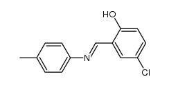 4-chloro-2-(p-tolylimino-methyl)-phenol结构式