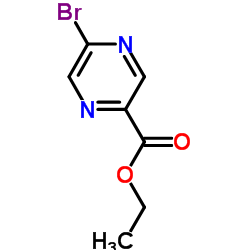 Ethyl 5-bromopyrazine-2-carboxylate Structure