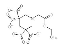 ethyl 2-(3,3,5,5-tetranitro-1-piperidyl)acetate structure