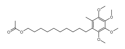 10-(2,3,4,5-tetramethoxy-6-methylphenyl)decylacetate Structure