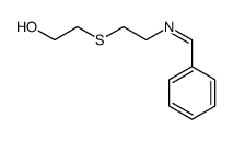 2-[2-(benzylideneamino)ethylsulfanyl]ethanol Structure