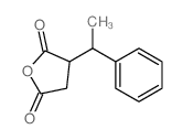 2,5-Furandione,dihydro-3-(1-phenylethyl)- Structure