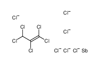 1-Propene, 1,1,2,3,3-pentachloro-, chloride, compd. with methane, antimony salt (1:6:1:1)结构式