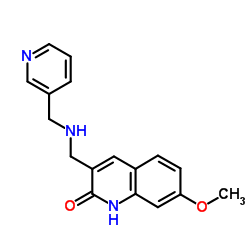 7-Methoxy-3-{[(3-pyridinylmethyl)amino]methyl}-2(1H)-quinolinone结构式