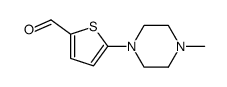 5-(4-methyl-piperazin-1-yl)-thiophene-2-carbaldehyde结构式