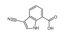 3-cyano-1H-indole-7-carboxylic acid Structure