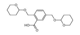 2,5-bis[(tetrahydropyran-2-yl)oxymethyl]benzoic acid结构式