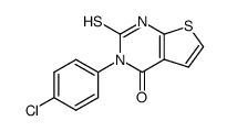 3-(4-chlorophenyl)-2-mercaptothieno[2,3-d]pyrimidin-4(3H)-one结构式