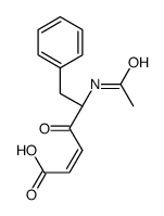 (5S)-5-acetamido-4-oxo-6-phenylhex-2-enoic acid Structure
