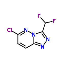 6-Chloro-3-(difluoromethyl)[1,2,4]triazolo[4,3-b]pyridazine结构式