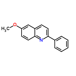 6-甲氧基-2-苯基喹啉结构式