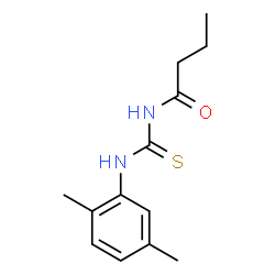 N-{[(2,5-dimethylphenyl)amino]carbonothioyl}butanamide Structure