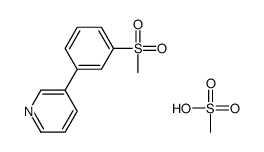 methanesulfonic acid,3-(3-methylsulfonylphenyl)pyridine Structure