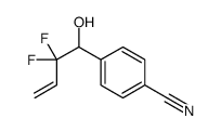Benzonitrile, 4-(2,2-difluoro-1-hydroxy-3-butenyl)- (9CI)结构式