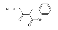 2-azidocarbonyl-3-phenyl-propionic acid Structure