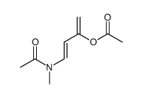 4-[acetyl(methyl)amino]buta-1,3-dien-2-yl acetate结构式