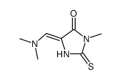 5-dimethylaminomethylidene-3-methyl-2-thioxoimidazolidin-4-one Structure
