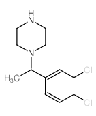 1-[1-(3,4-DICHLORO-PHENYL)-ETHYL]-PIPERAZINE structure