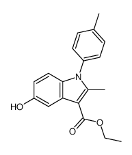 5-Hydroxy-2-methyl-1-p-tolyl-1H-indole-3-carboxylic acid ethyl ester结构式