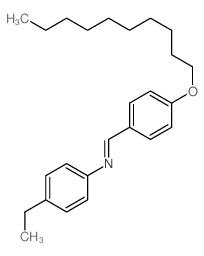 Benzenamine,N-[[4-(decyloxy)phenyl]methylene]-4-ethyl- Structure