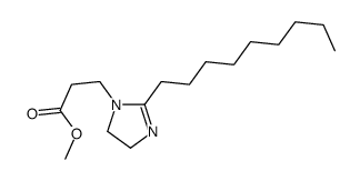 methyl 3-(2-nonyl-4,5-dihydroimidazol-1-yl)propanoate结构式