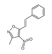 (E)-3-methyl-4-nitro-5-styrylisoxazole结构式