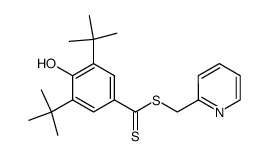 (2-Pyridylmethyl)-3,5-di-t-butyl-4-hydroxydithiobenzoat Structure