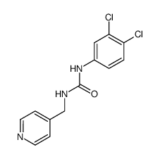 1-(3,4-dichloro-phenyl)-3-pyridin-4-ylmethyl-urea结构式