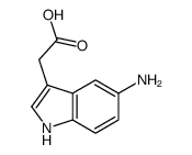 1H-Indole-3-aceticacid,5-amino-(9CI)结构式