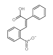 Cinnamic acid, o-nitro-.alpha.-phenyl- Structure
