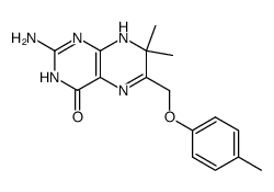 2-Amino-4-hydroxy-6-(p-methyl)phenoxymethyl-7,7-dimethyl-7,8-dihydropteridine Structure