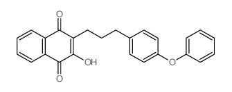 1,4-Naphthalenedione, 2-hydroxy-3-(3-(4-phenoxyphenyl)propyl)- structure