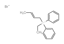 [(E)-but-2-enyl]-ethyl-diphenyl-phosphanium结构式