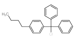 Benzene,1-butyl-4-(chlorodiphenylmethyl)-结构式