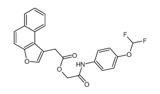 [2-[4-(difluoromethoxy)anilino]-2-oxoethyl] 2-benzo[e][1]benzofuran-1-ylacetate Structure