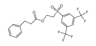 2-((3,5-bis(trifluoromethyl)phenyl)sulfonyl)ethyl 3-phenylpropanoate Structure