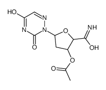 [2-carbamoyl-5-(3,5-dioxo-1,2,4-triazin-2-yl)oxolan-3-yl] acetate结构式
