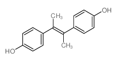 Phenol,4,4'-[(1E)-1,2-dimethyl-1,2-ethenediyl]bis- Structure