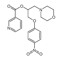 [1-morpholin-4-yl-3-(4-nitrophenoxy)propan-2-yl] pyridine-3-carboxylate结构式