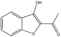1-(3-hydroxybenzofuran-2-yl)ethanone结构式