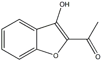 1-(3-hydroxybenzofuran-2-yl)ethanone structure