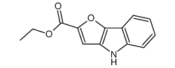 4H-furo[3,2-b]indole-2-carboxylic acid ethyl ester结构式