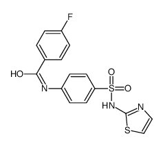 4-fluoro-N-[4-(1,3-thiazol-2-ylsulfamoyl)phenyl]benzamide结构式