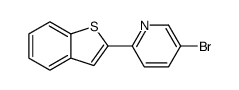 2-(2'-benzo[b]thienyl)-5-bromopyridine结构式
