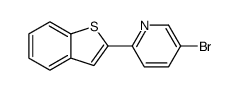 2-(2'-benzo[b]thienyl)-5-bromopyridine structure