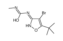 1-(4-bromo-5-tert-butyl-1,2-oxazol-3-yl)-3-methylurea结构式