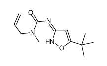 3-(5-tert-butyl-1,2-oxazol-3-yl)-1-methyl-1-prop-2-enylurea结构式